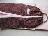 Kit sling rosa com faixa marrom poá rosa - PRONTA ENTREGA