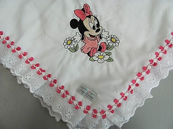 Manta em laise Baby Minnie